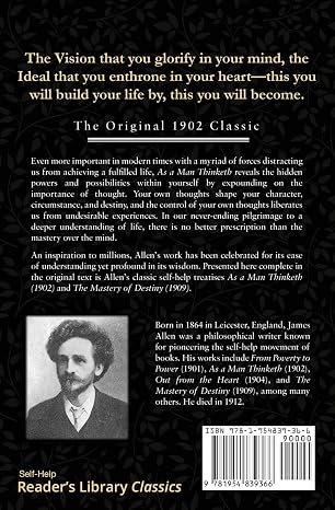 As A Man Thinketh by James Allen | Timeless Self‑Mastery Pocket Classic Book